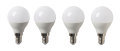 LED-pære krone 4,9 W E14 4-pk.